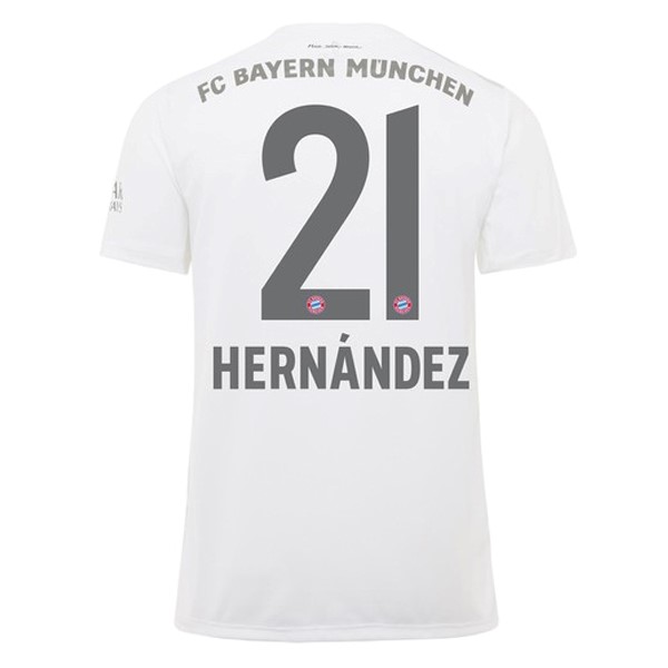 Camiseta Bayern Munich NO.21 Hernández 2ª Kit 2019 2020 Blanco